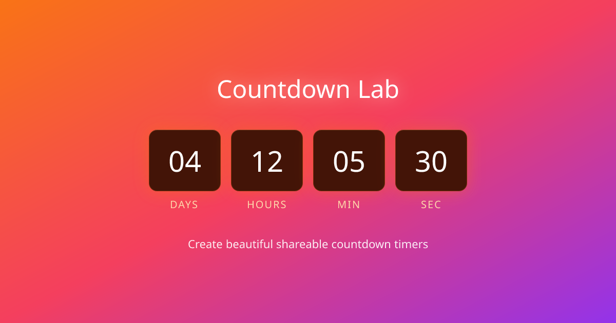 Countdown Lab